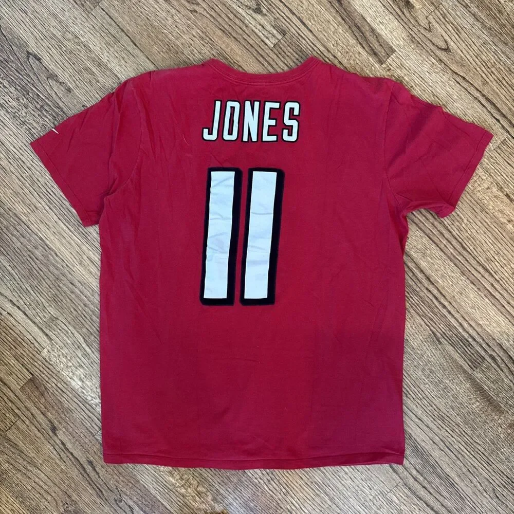 Atlanta Falcons Shirt Mens NFL Football Nike Player 11 Julio Jones Tee - XL